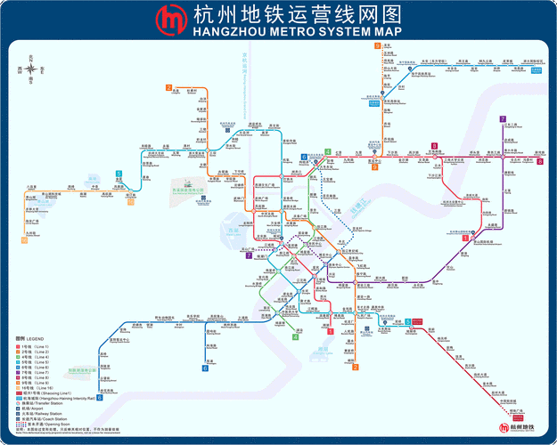 杭州地铁一号线站点（杭州地铁一号线站点明细图）