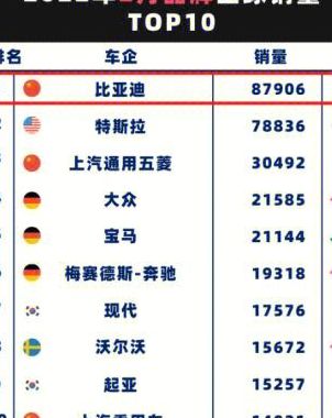 电动车销量排名(纯电动车销量排行榜？)