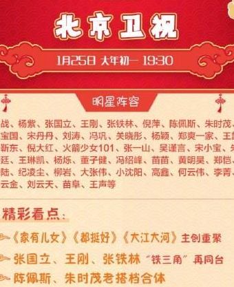 北京卫视节目单(北京卫视2023年7月26日节目单？)