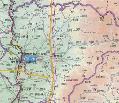 霍州市地图(临汾晋中近不近？)