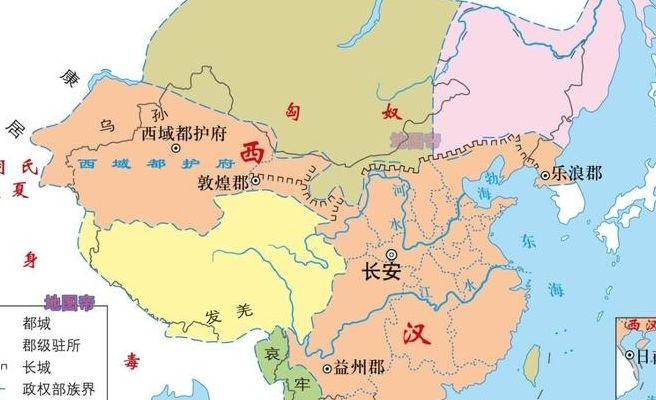 中国汉朝地图（中国汉朝疆域图）