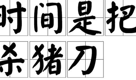 时间像把杀猪刀（时间像把杀猪刀 紫了葡萄 黑了木耳 软了香蕉）
