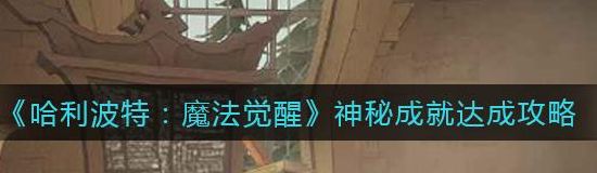 哈利波特神秘成就(哈利波特神秘成就是什么？)