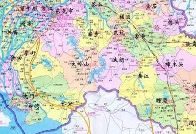 广东东莞地图(东莞地理位置分析？)