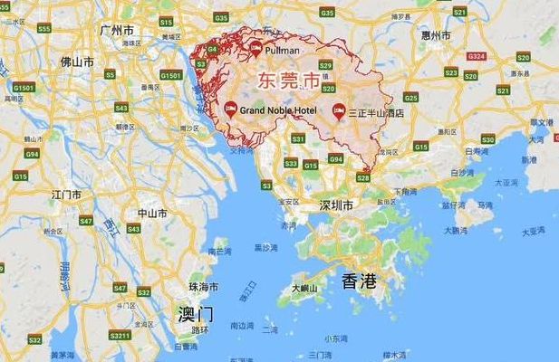 东莞地图(中国地图广东省各市简称？)