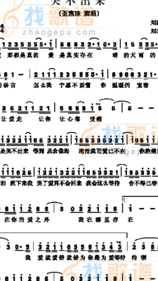哭不出来歌词（张惠妹哭不出来歌词）