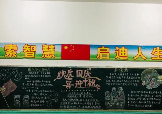 庆中秋迎国庆黑板报（庆中秋迎国庆黑板报图片大全）