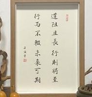 行而不辍未来可期（道行且阻行则将至行而不辍未来可期）
