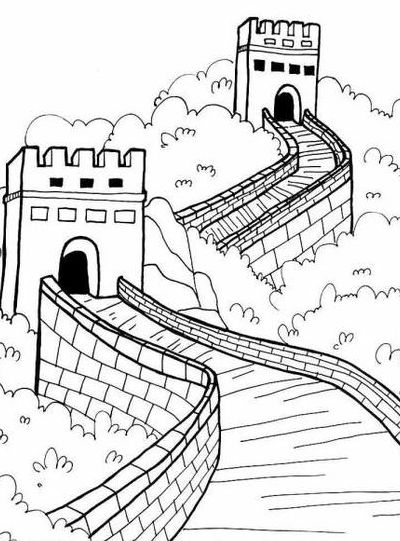 长城画法简单漂亮（长城画简单画法的步骤）