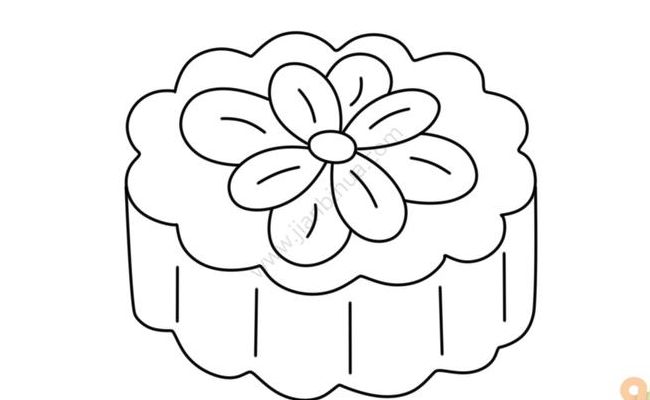 月饼简笔画怎么画（月饼简笔画怎么画好看）