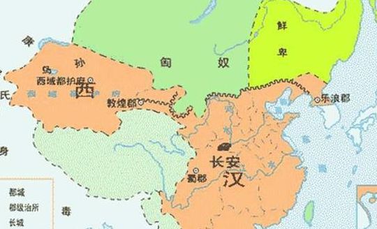 汉朝地图（汉朝地图高清版大图）