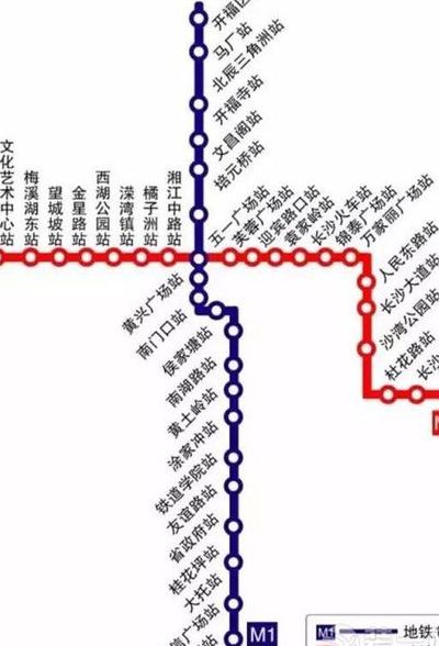 长沙地铁2号线线路图（长沙地铁1号线线路图）