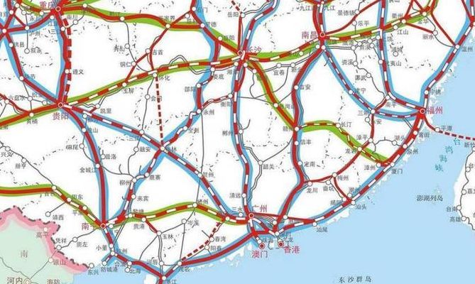 中国高铁线路图（中国高铁线路图八纵八横）