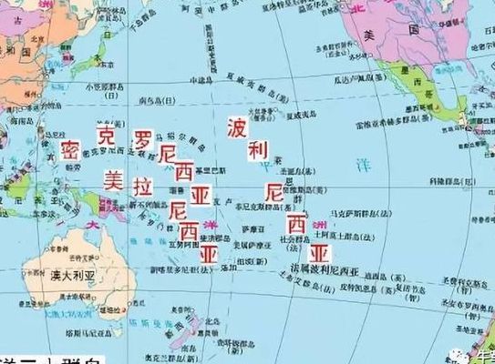 南太平洋岛国地图（南太平洋岛国地图位置）