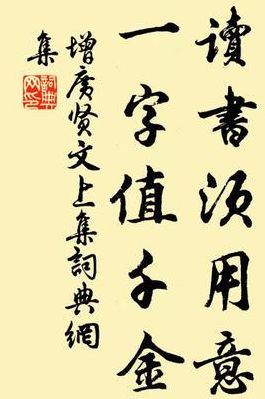 读书须用意一字值千金的意思是什么（读书须用意一字值千金 什么意思）