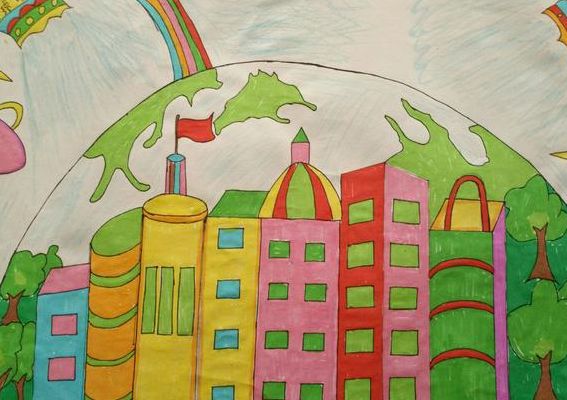 小学生科学幻想画（小学生科学幻想画一年级简单又好看）