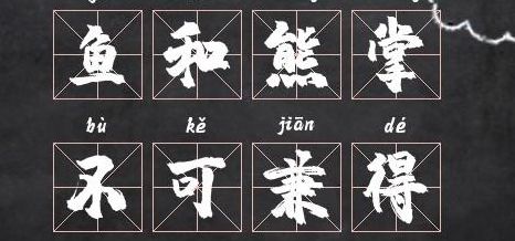 熊掌不可兼得（熊掌不可兼得的典故）
