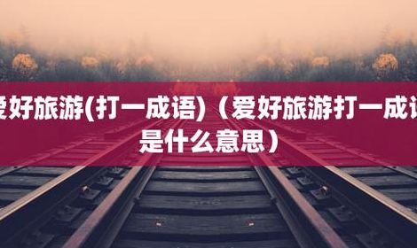 爱好旅游打一成语（爱好旅游打一成语答案）