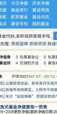 开放式基金查询（开放式基金速查）