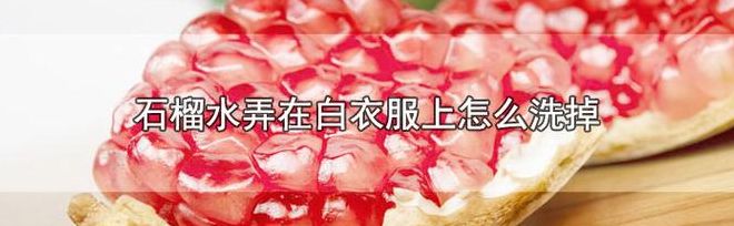 石榴汁弄到衣服上怎么洗（石榴汁弄到衣服怎么洗掉）