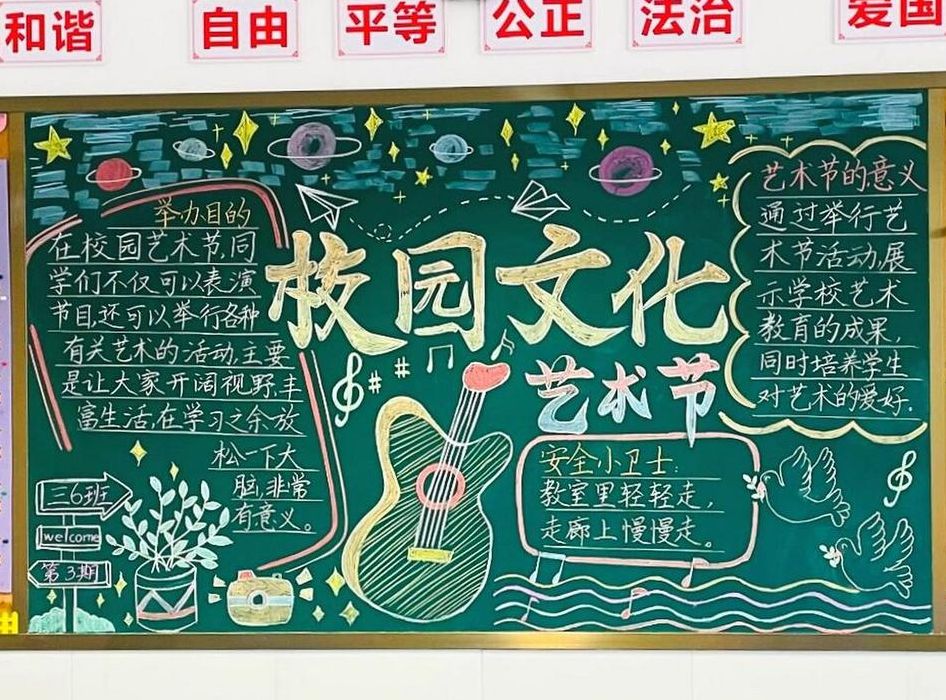 艺术节黑板报（艺术节黑板报主题）
