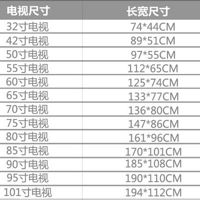 55寸液晶屏尺寸长宽高多少米（75寸液晶屏尺寸长宽高多少米）