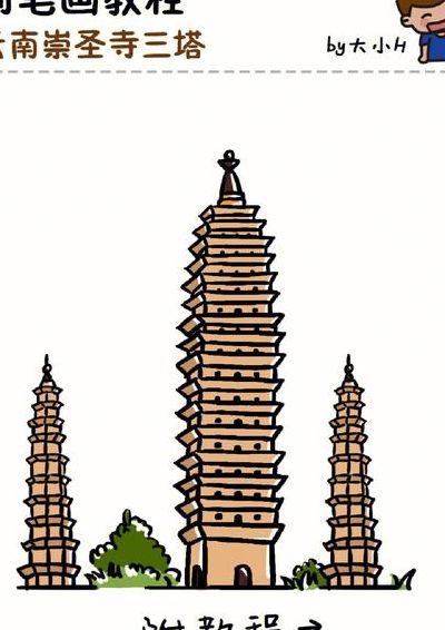 大理崇圣寺三塔（大理崇圣寺三塔简笔画）