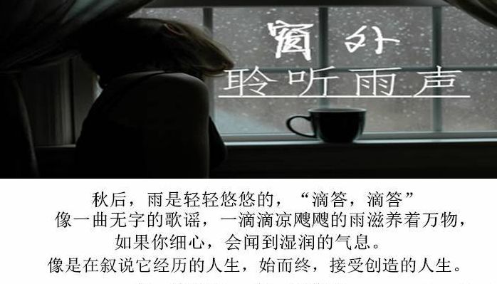 关于听雨的唯美句子（关于听雨的优美句子）