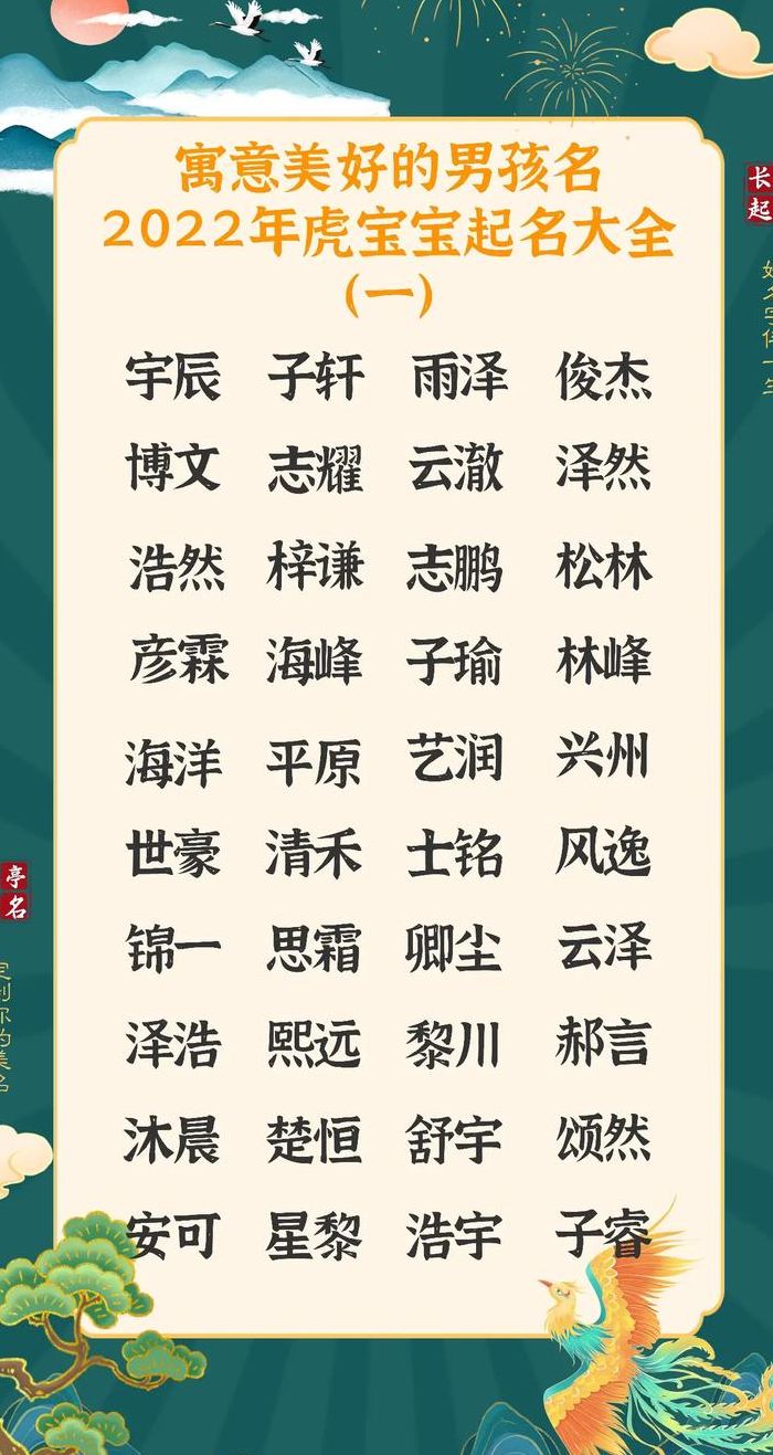 寓意美好的字（寓意美好的字男孩名）