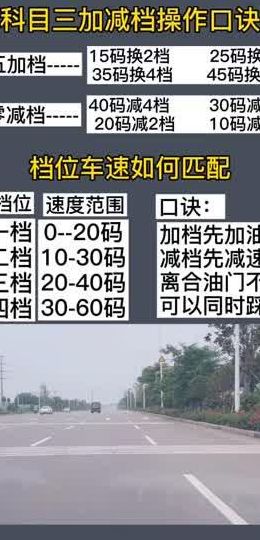 科三加减档（科三加减档速度与档位匹配范围是多少）