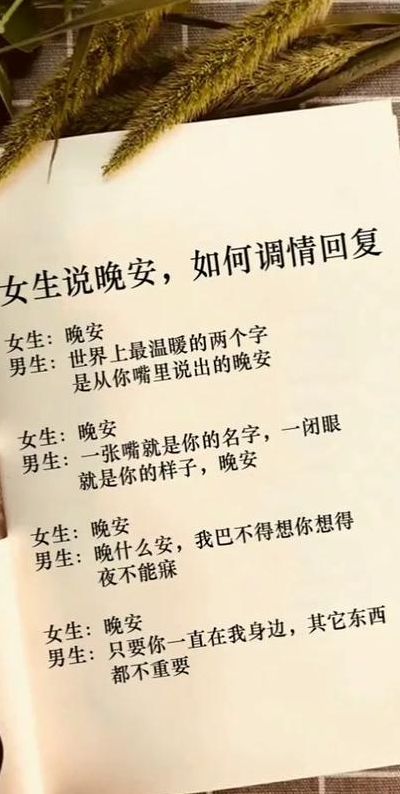 对女孩子说晚安的话（对女孩子说晚安怎么说）
