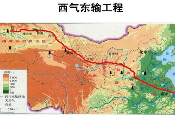 西气东输工程（西气东输工程西起为我国四大气田中的）