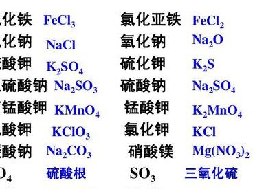 氯化亚铁化学式（氧化亚铁化学式）