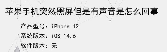 苹果黑屏有声音不亮屏（苹果黑屏有声音不亮屏怎么回事13）