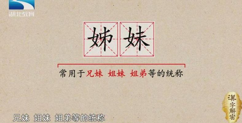 姊妹是什么意思（姊妹是什么意思解释）