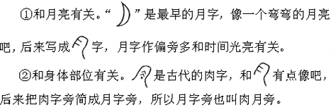 带有月字旁的字有哪些（带有月字旁的字有哪些一年级）