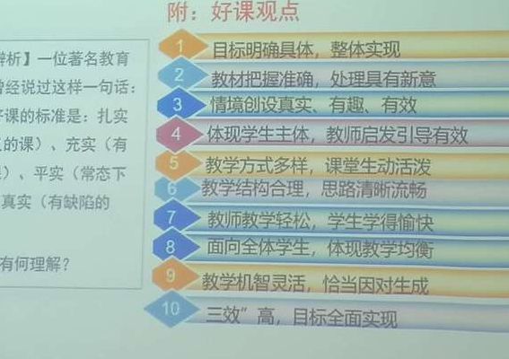 一节好课的标准（新课标下一节好课的标准）