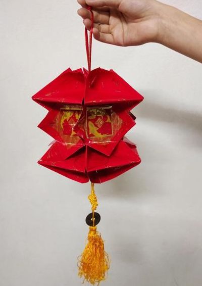 5个红包做的简易灯笼（5个红包灯笼制作视频教程）