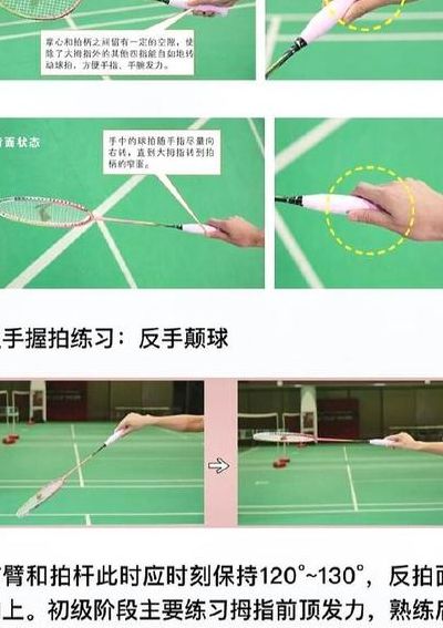 羽毛球握拍姿势图解法（羽毛球握拍姿势图解法简图）
