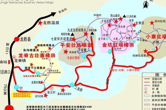龙胜梯田攻略（龙胜梯田攻略路线图）