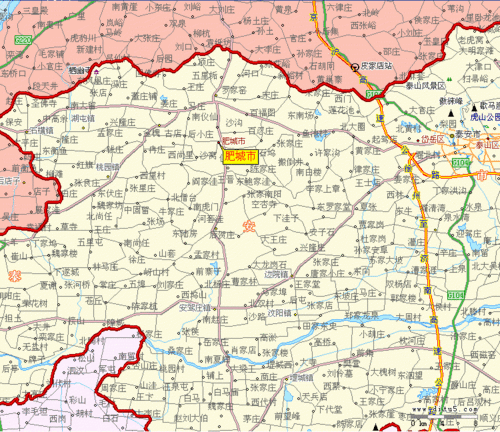 肥城市区地图（肥城市区地图全图）