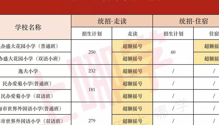 徐汇民办小学（徐汇民办小学摇号）