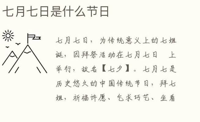 7月7日是什么节日（7月7日是什么节日七月七日是什么节日）