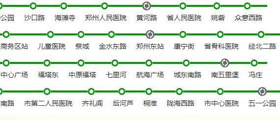 郑州五号线（郑州五号线地铁站线路站点）