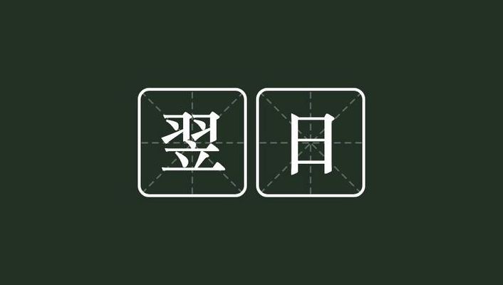 翌日是什么意思(翌晨是什么意思？)