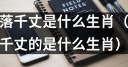 一落千丈是什么生肖(一落千丈是什么动物？)
