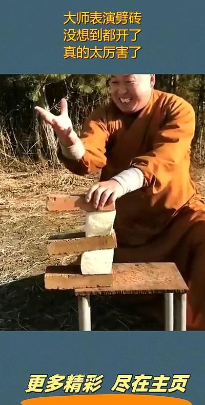 劈砖教授（大师表演劈砖搞笑视频）