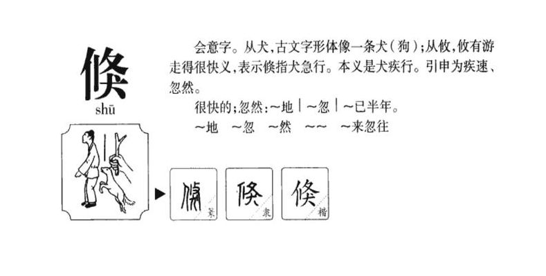 倏是什么意思怎么读（倏字什么意思）