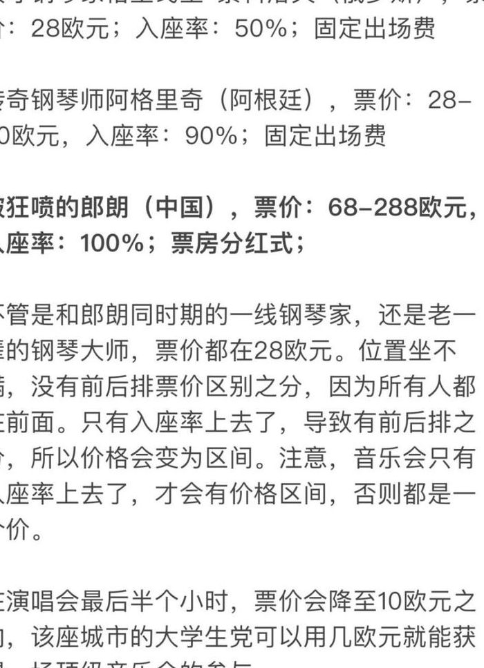 朗朗钢琴多少钱（郎朗钢琴门票价格）