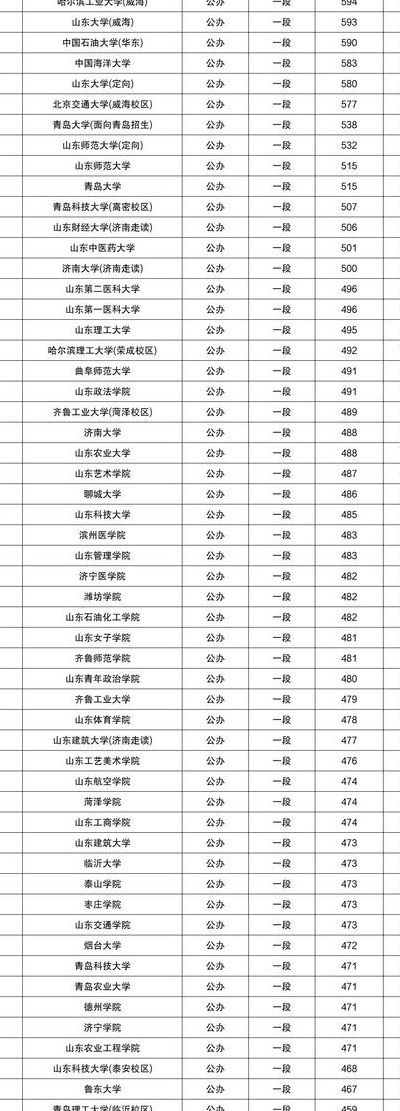 山东二本学校排名（山东二本学校排名公办）